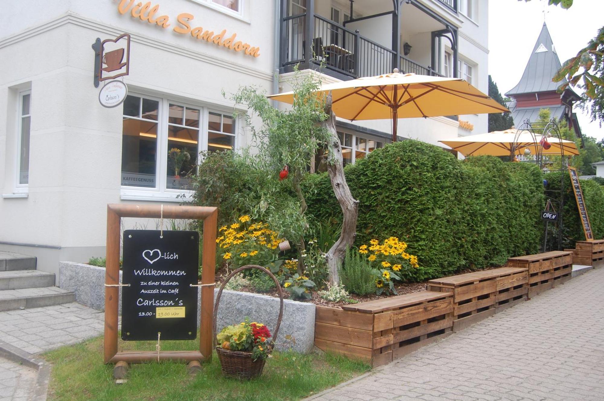 Pension Sanddorn Mit Cafe Carlssons Binz Exterior foto