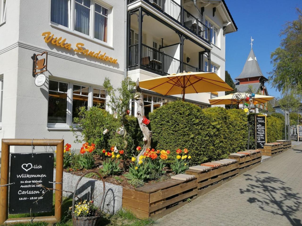 Pension Sanddorn Mit Cafe Carlssons Binz Exterior foto